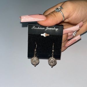 Sun face earring silver. Fashion jewelry